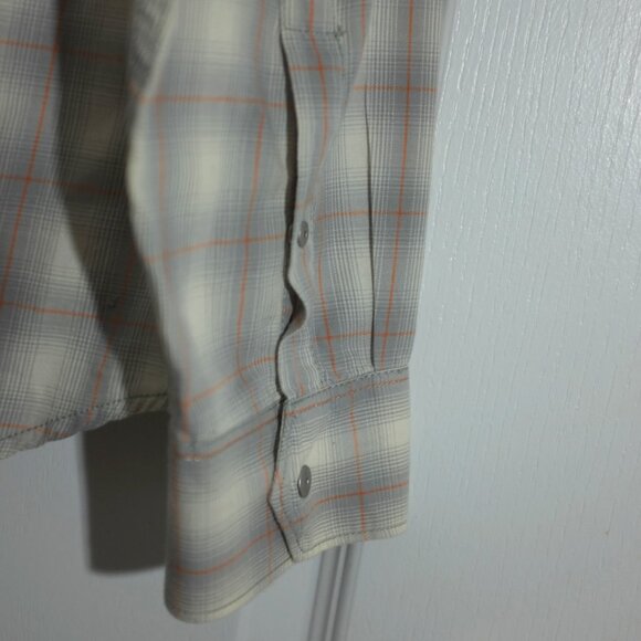 Calvin Klein Jeans plaid snap button down shirt 100% cotton XL - Picture 8 of 9
